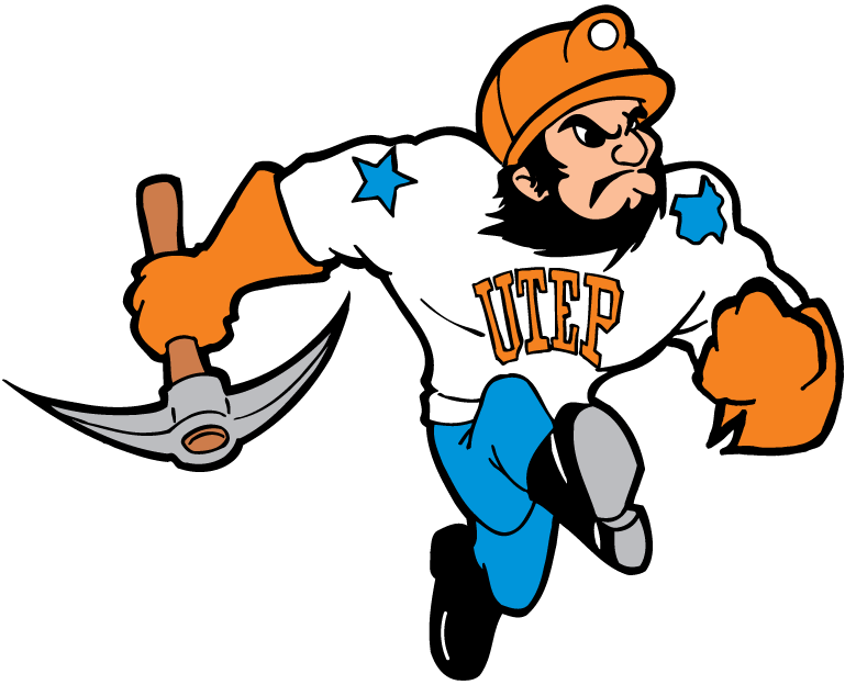 UTEP Miners 1992-2003 Mascot Logo v2 iron on transfers for T-shirts